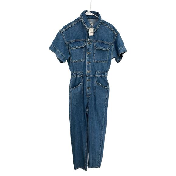 Free People Pants - NWT We The Free People Marci Coveralls Denim Jumpsuit Size Small